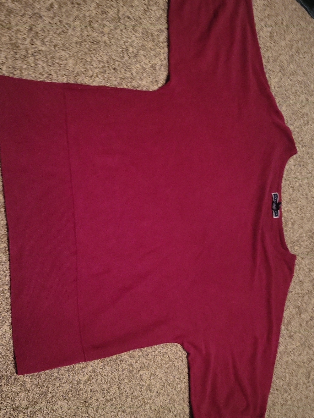 Womens Karen Scott Magenta Blouse